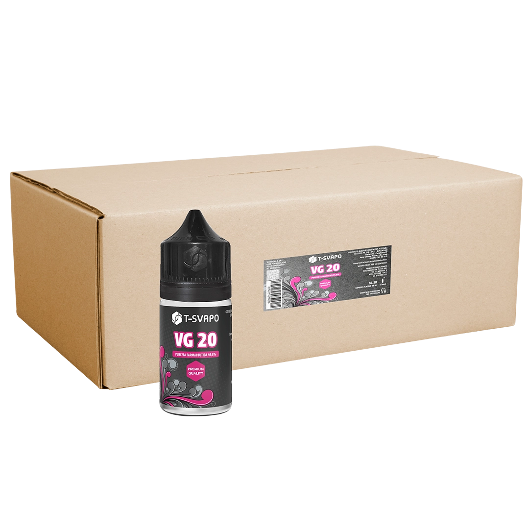 T_SVAPO-VG 20 box_30 pezzi Box 300 pezzi VG 20 ml (Flacone 30 ml) - immagine 1