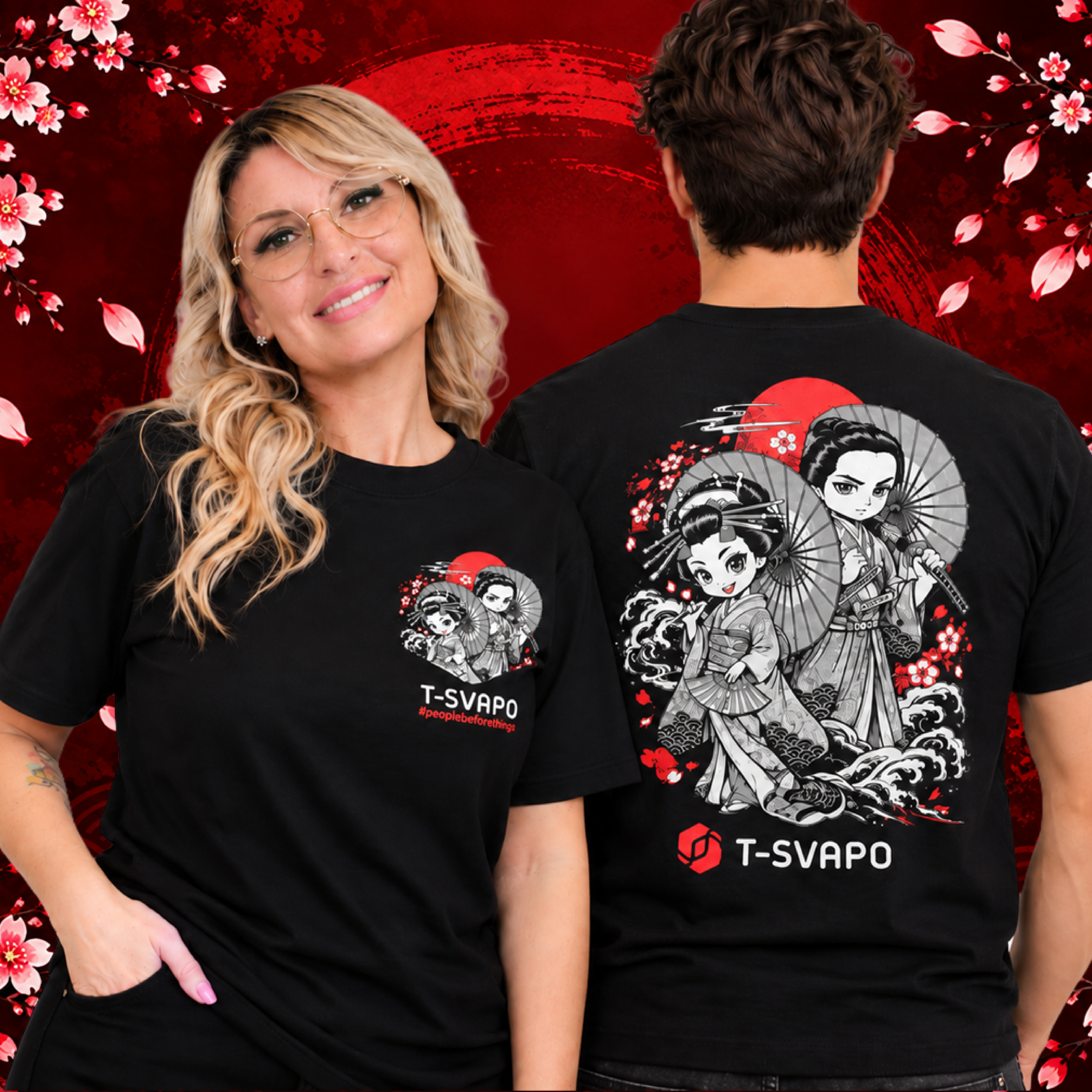 JAPAN-Tshirt T-shirt Hiro & Yumi - immagine 1